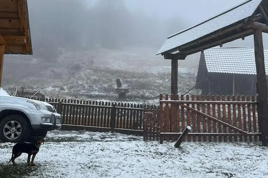 Pao prvi sneg u Srbiji!