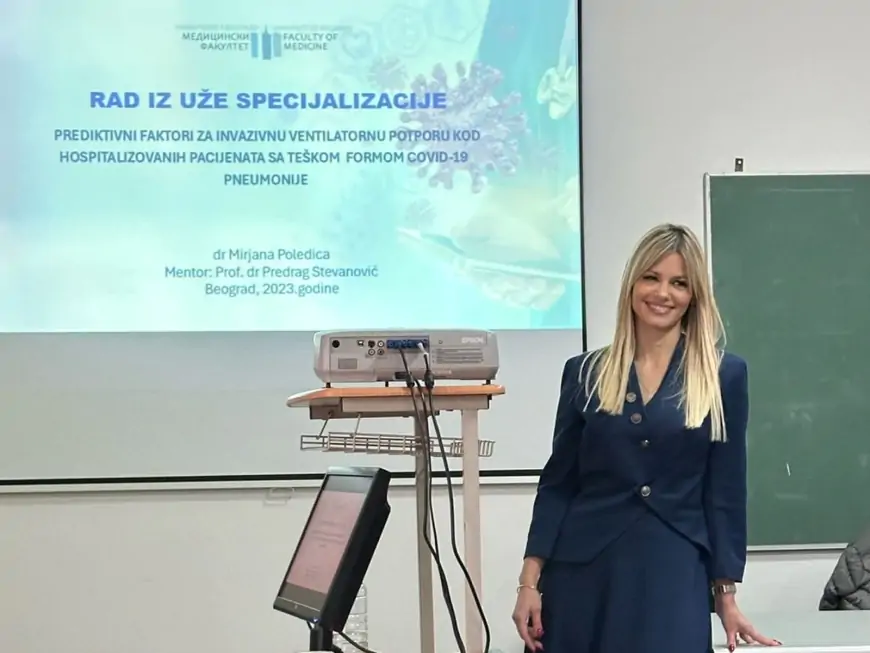 PRVA U SRBIJI – Anesteziolog dr Mirjana Poledica, subspecijalista intenzivne medicine
